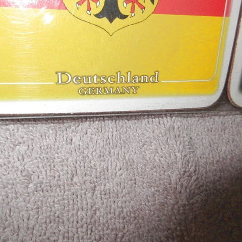 Germany Souvenir Drink Coasters Set Of 6 Munchen Berlin Rhein Scenic Places NEW